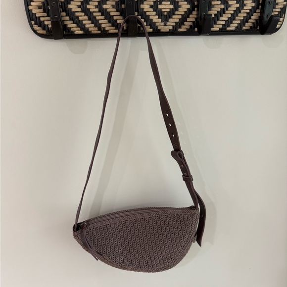 The Sak Tess Sling Crochet Bag - Mushroom - Chocolate/Taupe Brown - Picture 5 of 14